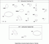 Toro 74573 (DH 200) - DH 200 Lawn Tractor, 2009 (290000481-290999999) Ersatzteile CARBURETOR OVERHAUL KIT BRIGGS AND STRATTON MODEL 31A607-0117-E1