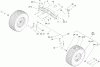 Toro 74573 (DH 200) - DH 200 Lawn Tractor, 2009 (290000481-290999999) Ersatzteile FRONT AXLE ASSEMBLY