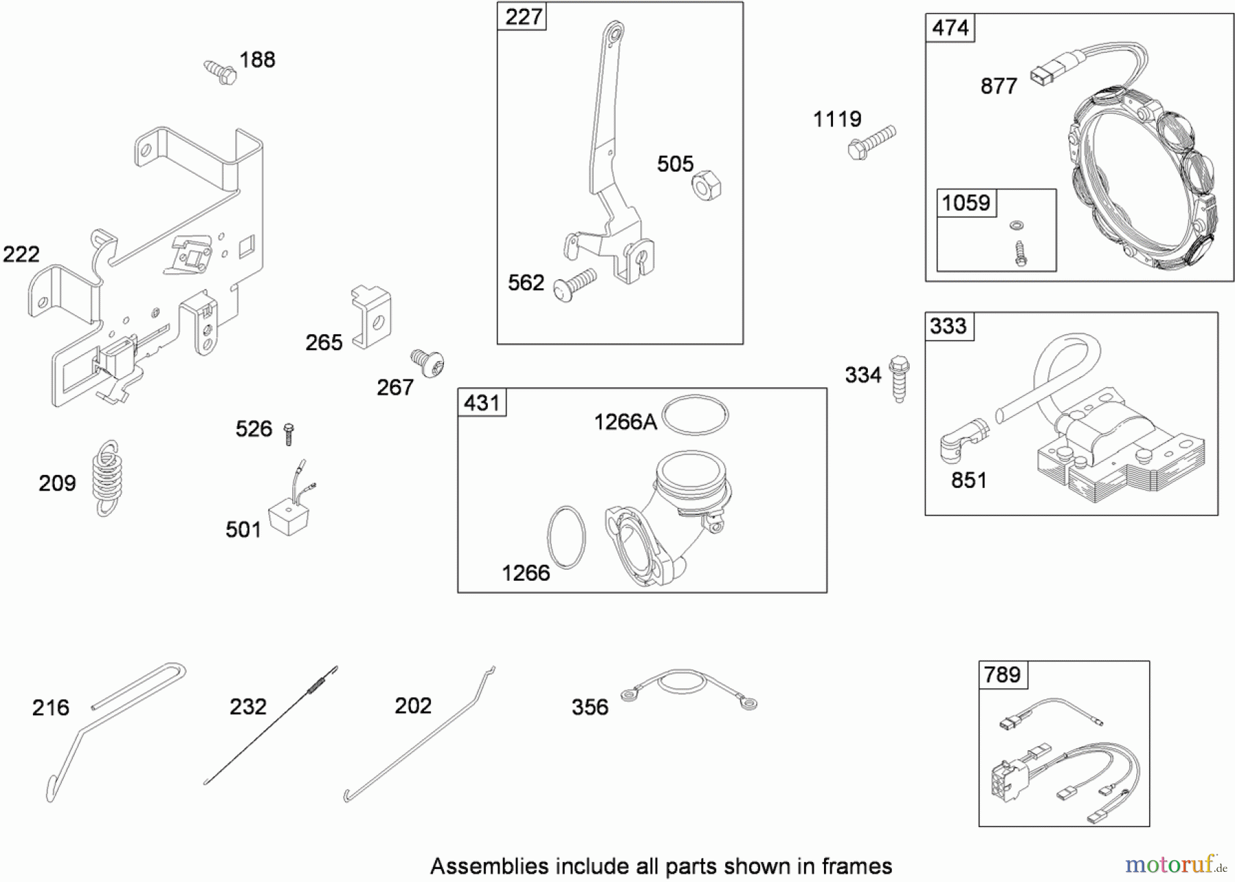 Toro Neu Mowers, Lawn & Garden Tractor Seite 1 74573 (DH 200) - Toro DH 200 Lawn Tractor, 2009 (290000481-290999999) GOVERNOR ASSEMBLY BRIGGS AND STRATTON MODEL 31A607-0117-E1