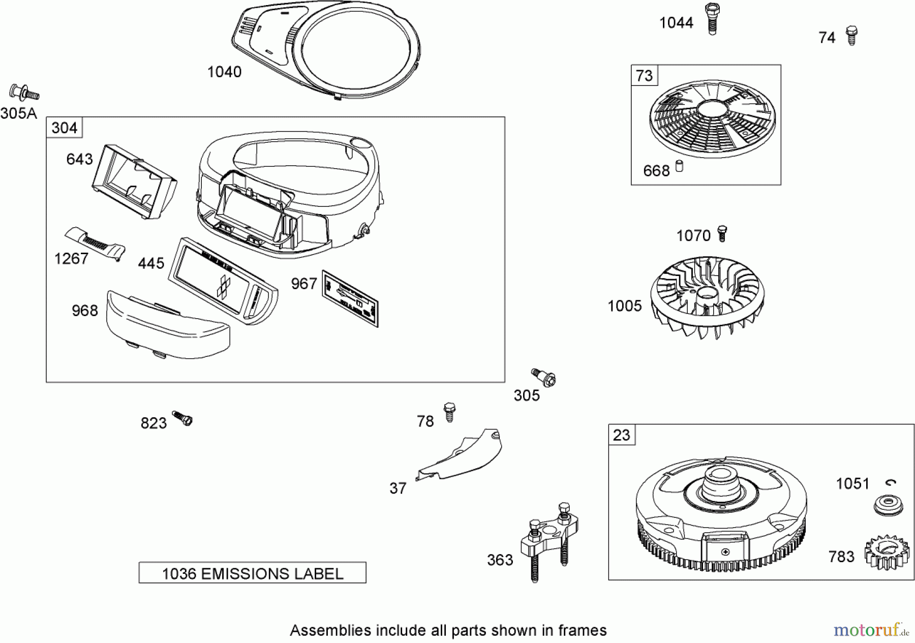  Toro Neu Mowers, Lawn & Garden Tractor Seite 1 74582 (DH 210) - Toro DH 210 Lawn Tractor, 2008 (280000001-280999999) BLOWER HOUSING ASSEMBLY BRIGGS AND STRATTON MODEL 31G777-0130-E1