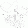 Toro 74582 (DH 210) - DH 210 Lawn Tractor, 2011 (311000001-311999999) Ersatzteile GRASS COLLECTOR ASSEMBLY