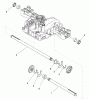 Toro 74585 (DH 210) - DH 210 Lawn Tractor, 2012 (SN 312000001-312999999) Ersatzteile AXLE SHAFT ASSEMBLY TRANSMISSION ASSEMBLY NO. 114-3155