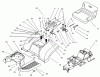 Toro 74590 (190-DH) - 190-DH Lawn Tractor, 2000 (200000001-200999999) Ersatzteile BODY ASSEMBLY #1