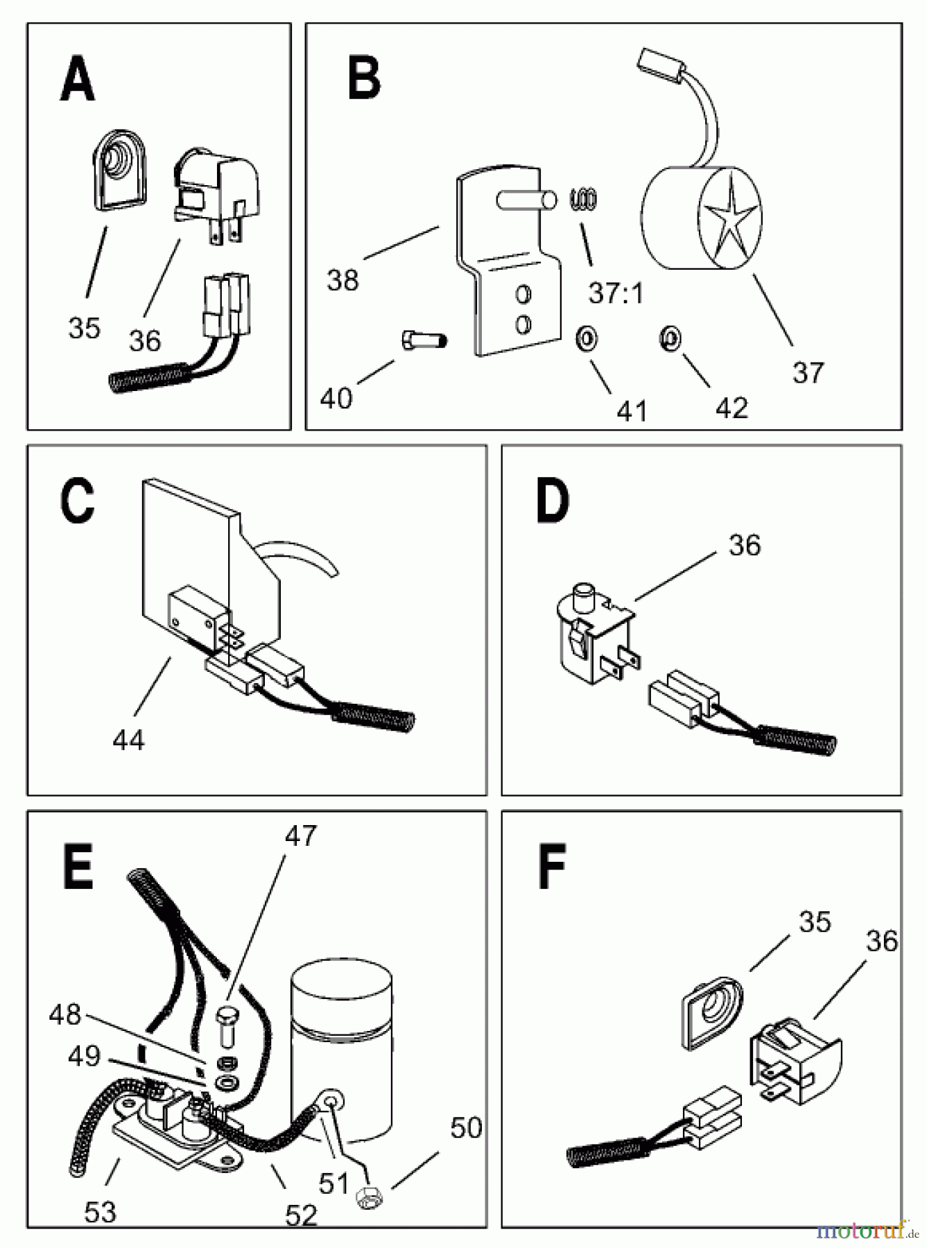 Toro Neu Mowers, Lawn & Garden Tractor Seite 1 74590 (190-DH) - Toro 190-DH Lawn Tractor, 2000 (200000001-200999999) ELECTRICAL ASSEMBLY #4