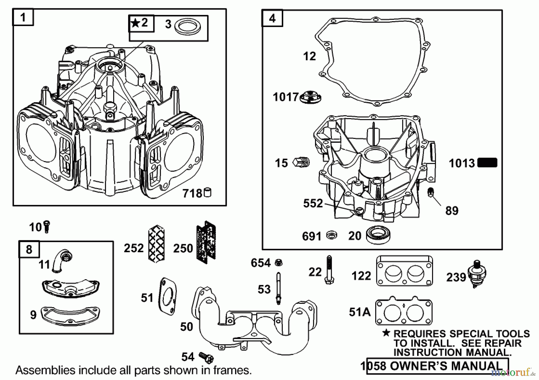  Toro Neu Mowers, Lawn & Garden Tractor Seite 1 74590 (190-DH) - Toro 190-DH Lawn Tractor, 2000 (200000001-200999999) ENGINE BRIGGS & STRATTON MODEL 406777-0157-E1 #1