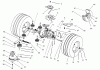 Toro 74590 (190-DH) - 190-DH Lawn Tractor, 2000 (200000001-200999999) Ersatzteile TRANSMISSION DRIVE ASSEMBLY