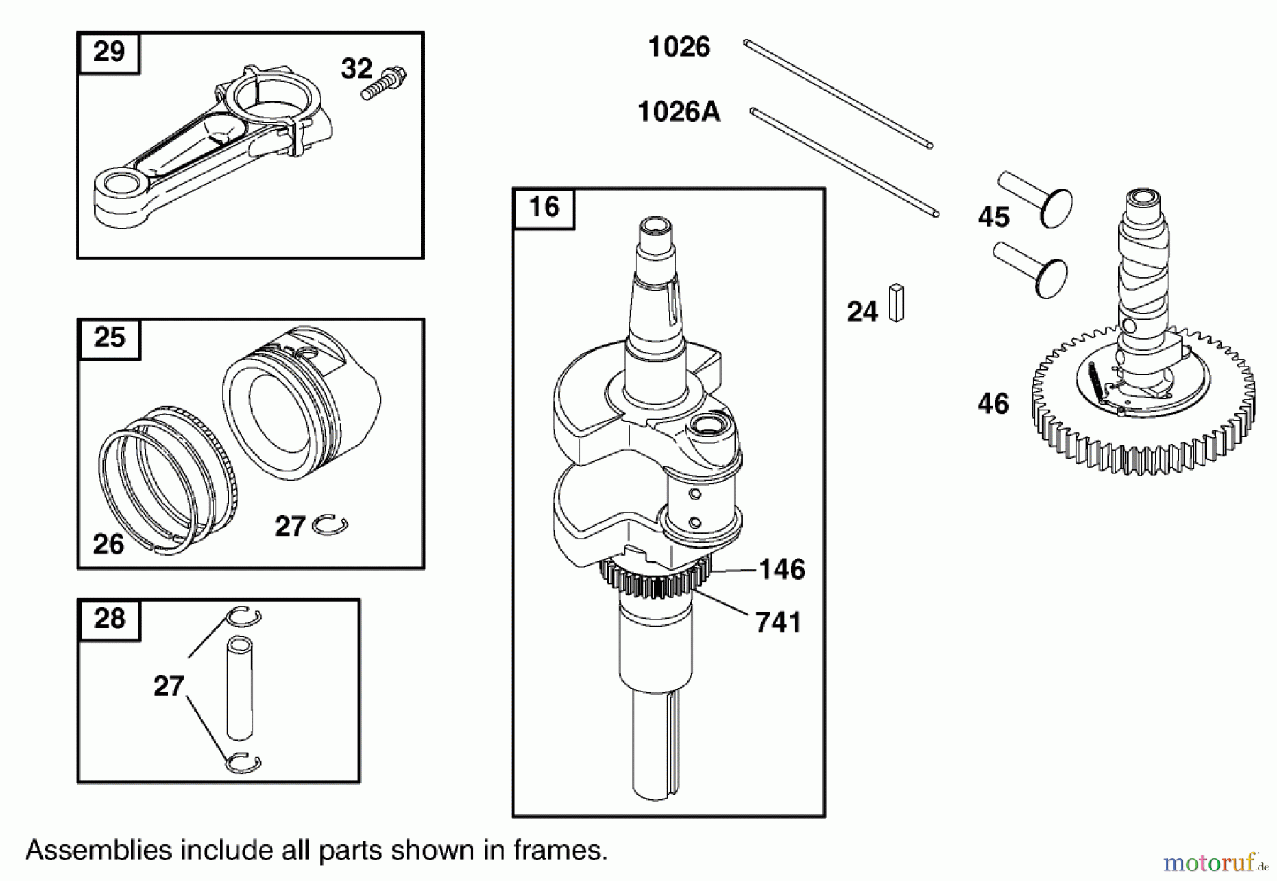 Toro Neu Mowers, Lawn & Garden Tractor Seite 1 74590 (190-DH) - Toro 190-DH Lawn Tractor, 2002 (220000001-220999999) CRANKSHAFT ASSEMBLY ENGINE BRIGGS AND STRATTON MODEL 406770-0157-E1