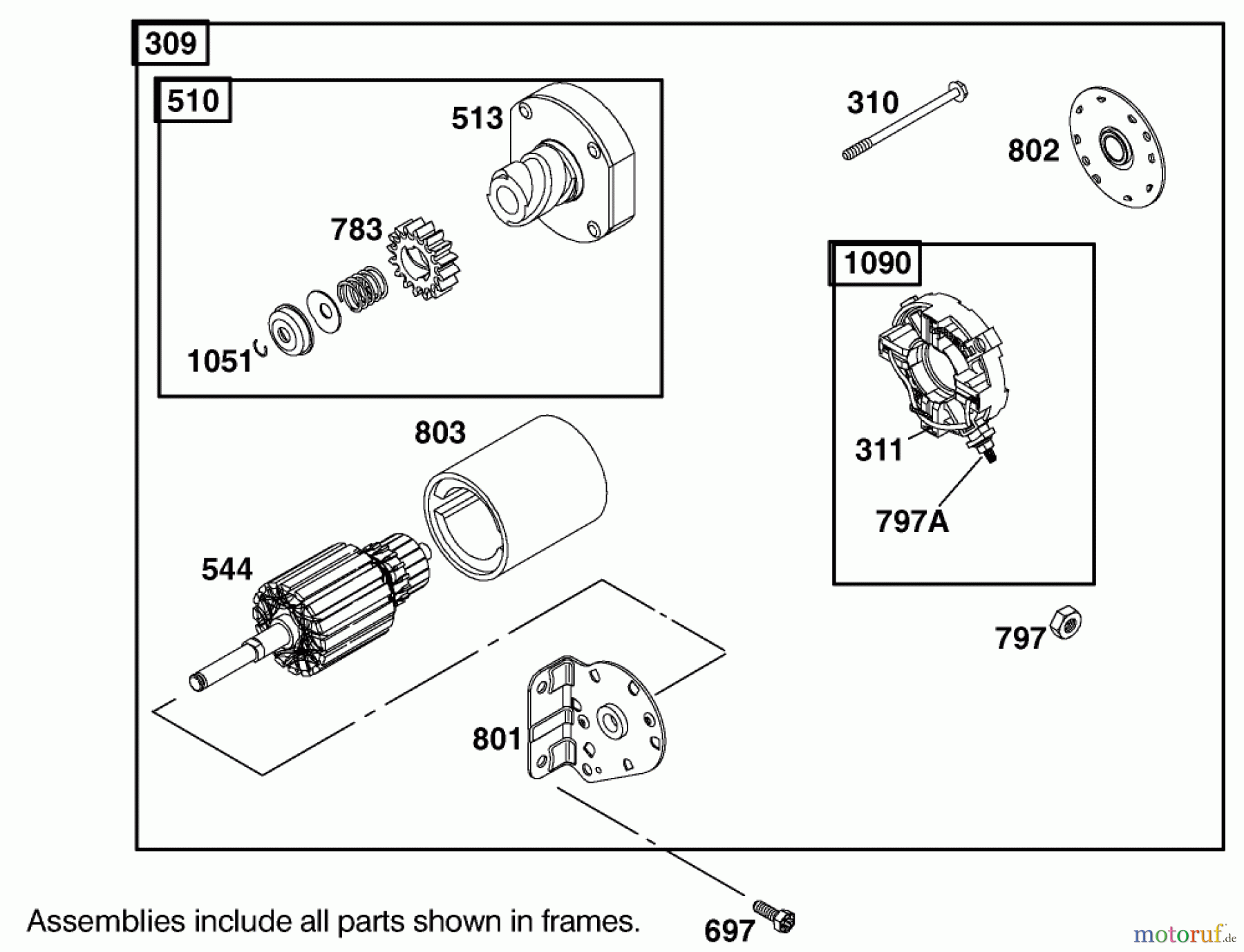  Toro Neu Mowers, Lawn & Garden Tractor Seite 1 74590 (190-DH) - Toro 190-DH Lawn Tractor, 2002 (220000001-220999999) STARTER ASSEMBLY ENGINE BRIGGS AND STRATTON MODEL 406777-0157-E1