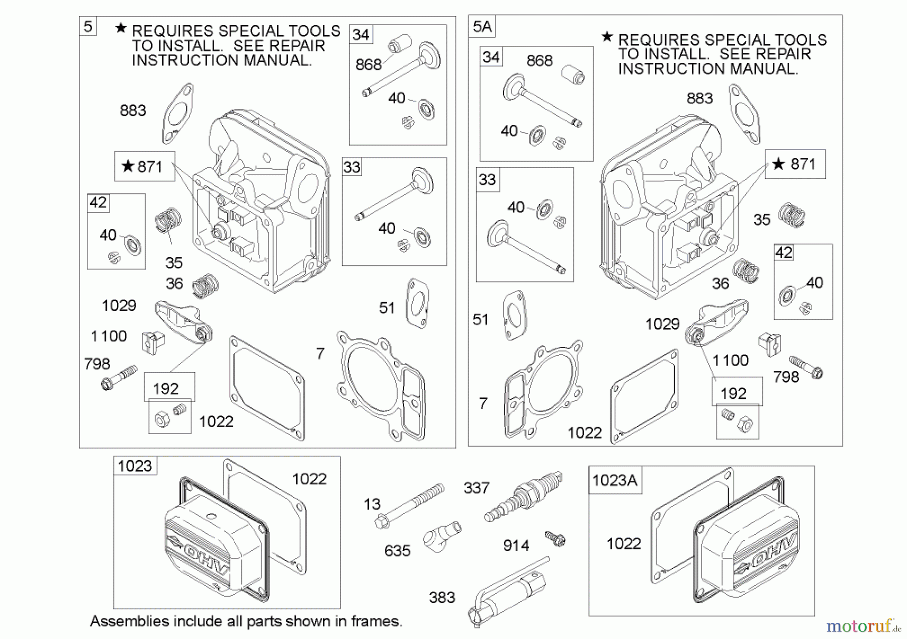  Toro Neu Mowers, Lawn & Garden Tractor Seite 1 74590 (190-DH) - Toro 190-DH Lawn Tractor, 2004 (240000001-240999999) CYLINDER HEAD ASSEMBLY BRIGGS AND STRATTON 406777-0157-E1
