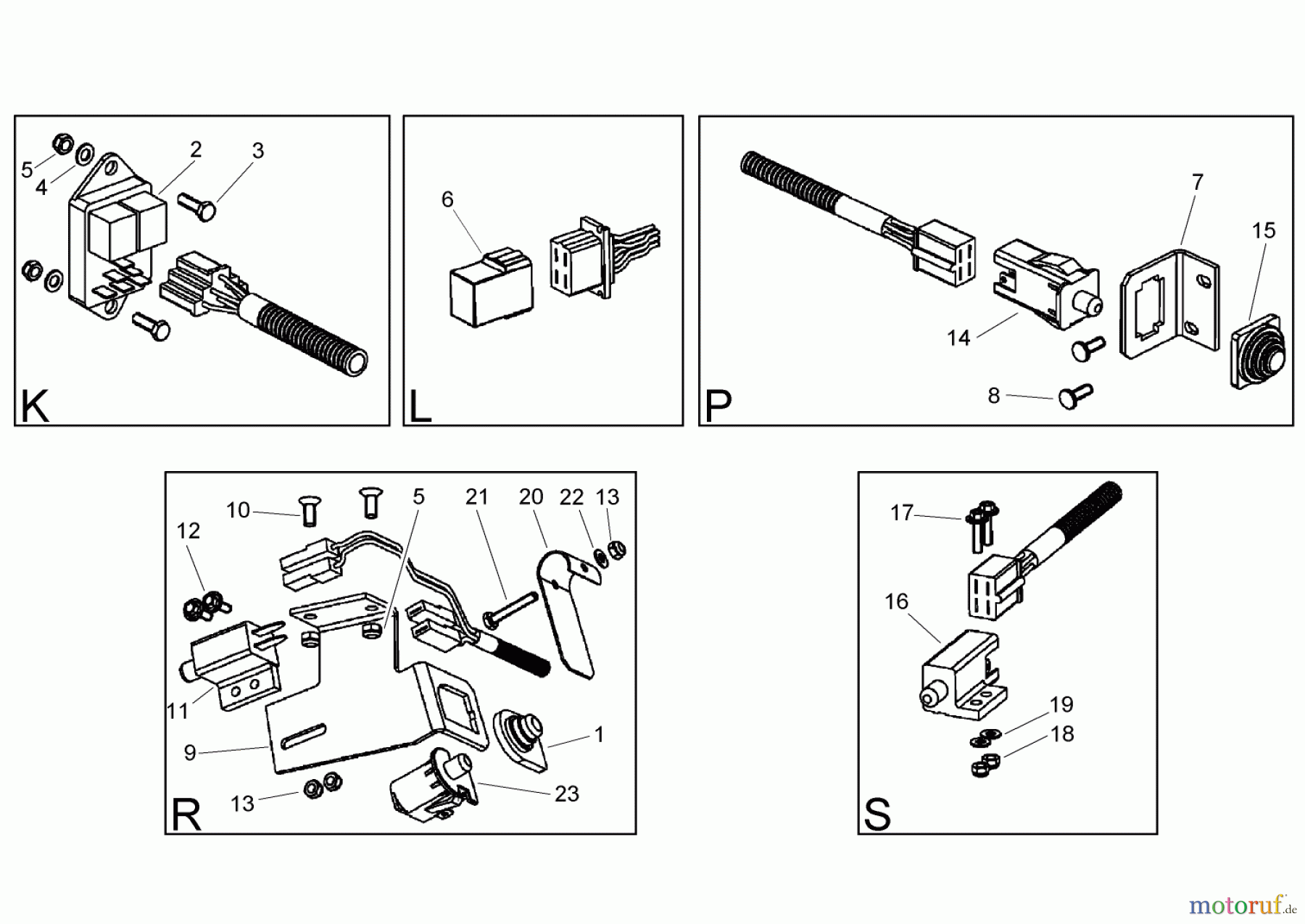 Toro Neu Mowers, Lawn & Garden Tractor Seite 1 74590 (190-DH) - Toro 190-DH Lawn Tractor, 2004 (240000001-240999999) ELECTRICAL SWITCH ASSEMBLY NO. 3