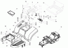 Toro 74590 (190-DH) - 190-DH Lawn Tractor, 2004 (240000001-240999999) Ersatzteile FENDER AND SEAT ASSEMBLY