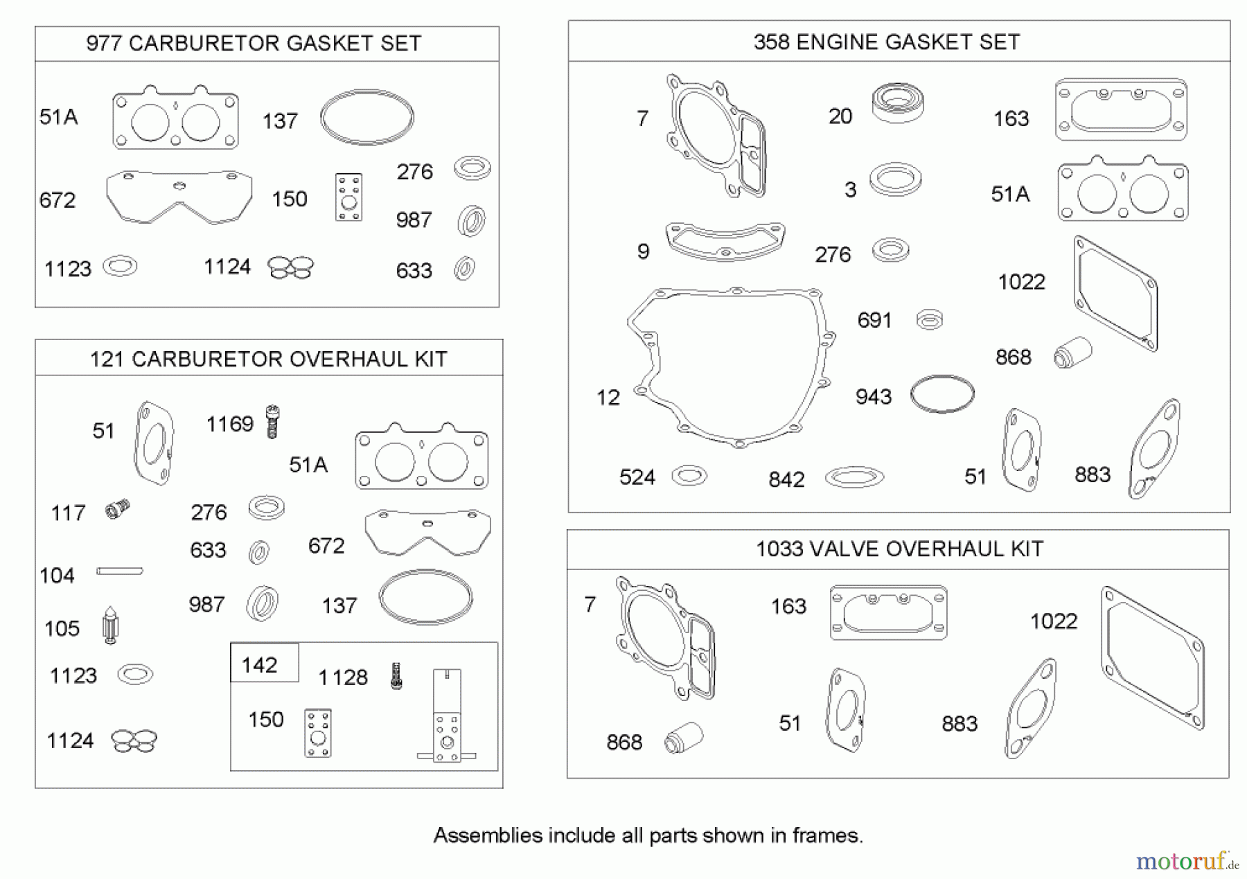Toro Neu Mowers, Lawn & Garden Tractor Seite 1 74590 (190-DH) - Toro 190-DH Lawn Tractor, 2004 (240000001-240999999) GASKET KIT ASSEMBLY BRIGGS AND STRATTON 406777-0157-E1