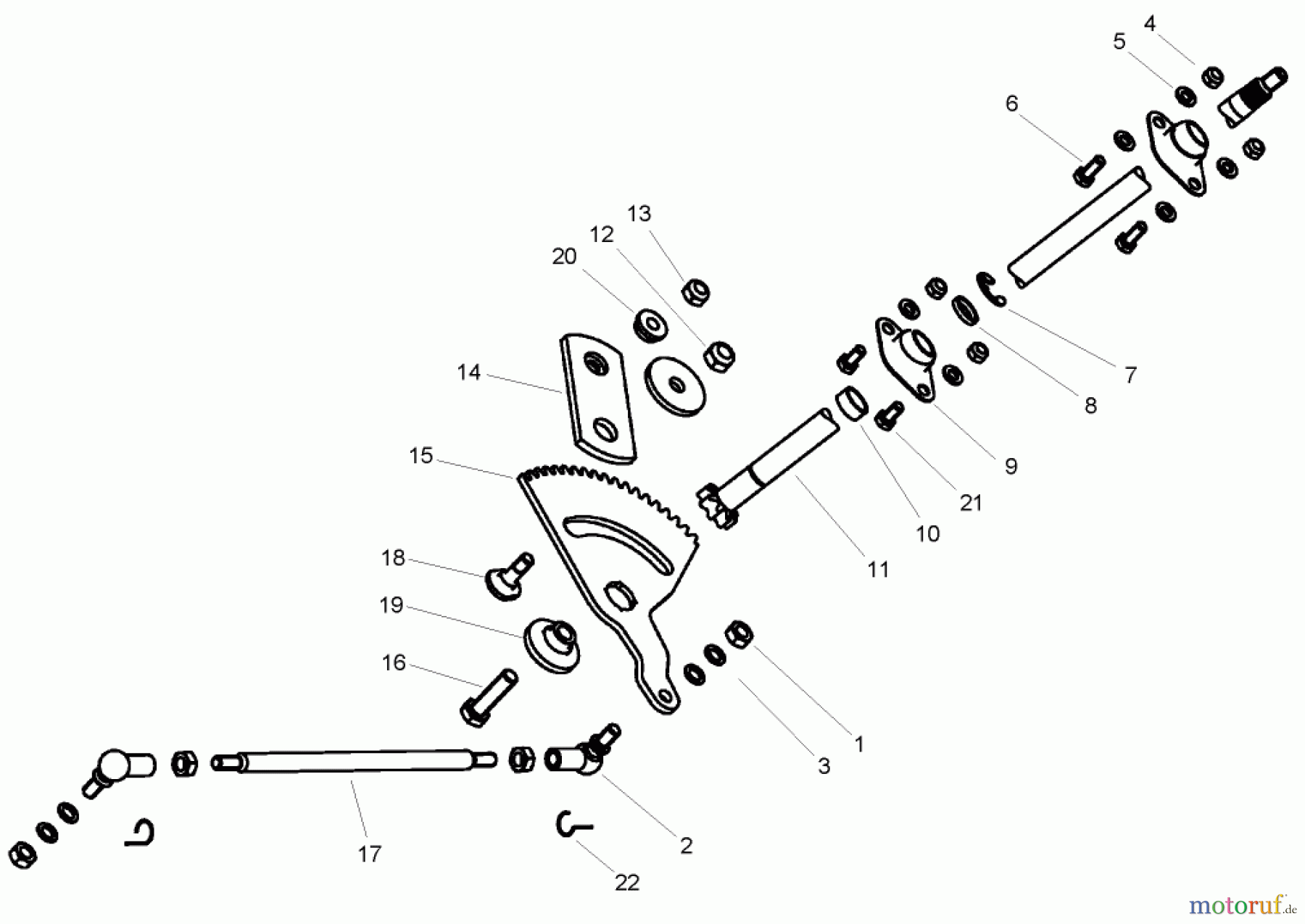 Toro Neu Mowers, Lawn & Garden Tractor Seite 1 74590 (190-DH) - Toro 190-DH Lawn Tractor, 2004 (240000001-240999999) STEERING ASSEMBLY