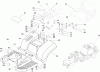 Toro 74591 (DH 220) - DH 220 Lawn Tractor, 2006 (260000001-260999999) Ersatzteile FRAME AND SEAT ASSEMBLY