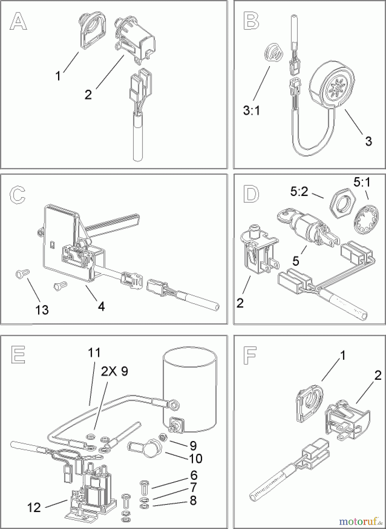 Toro Neu Mowers, Lawn & Garden Tractor Seite 1 74592 (DH 220) - Toro DH 220 Lawn Tractor, 2007 (270000652-270999999) ELECTRICAL STARTER ASSEMBLY