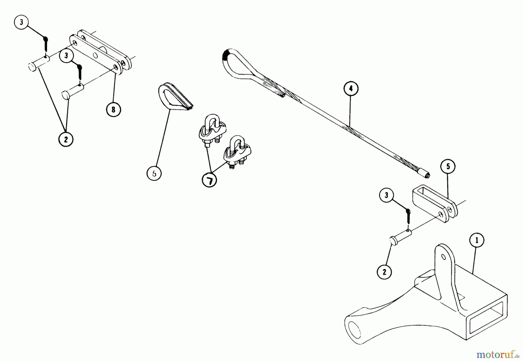 Toro Neu Accessories, Mower 85521 - Toro Slot Hitch, 1972 PARTS LIST-IMPLEMENT HITCH (SLOT TYPE) FACTORY ORDER NUMBER 8-5521