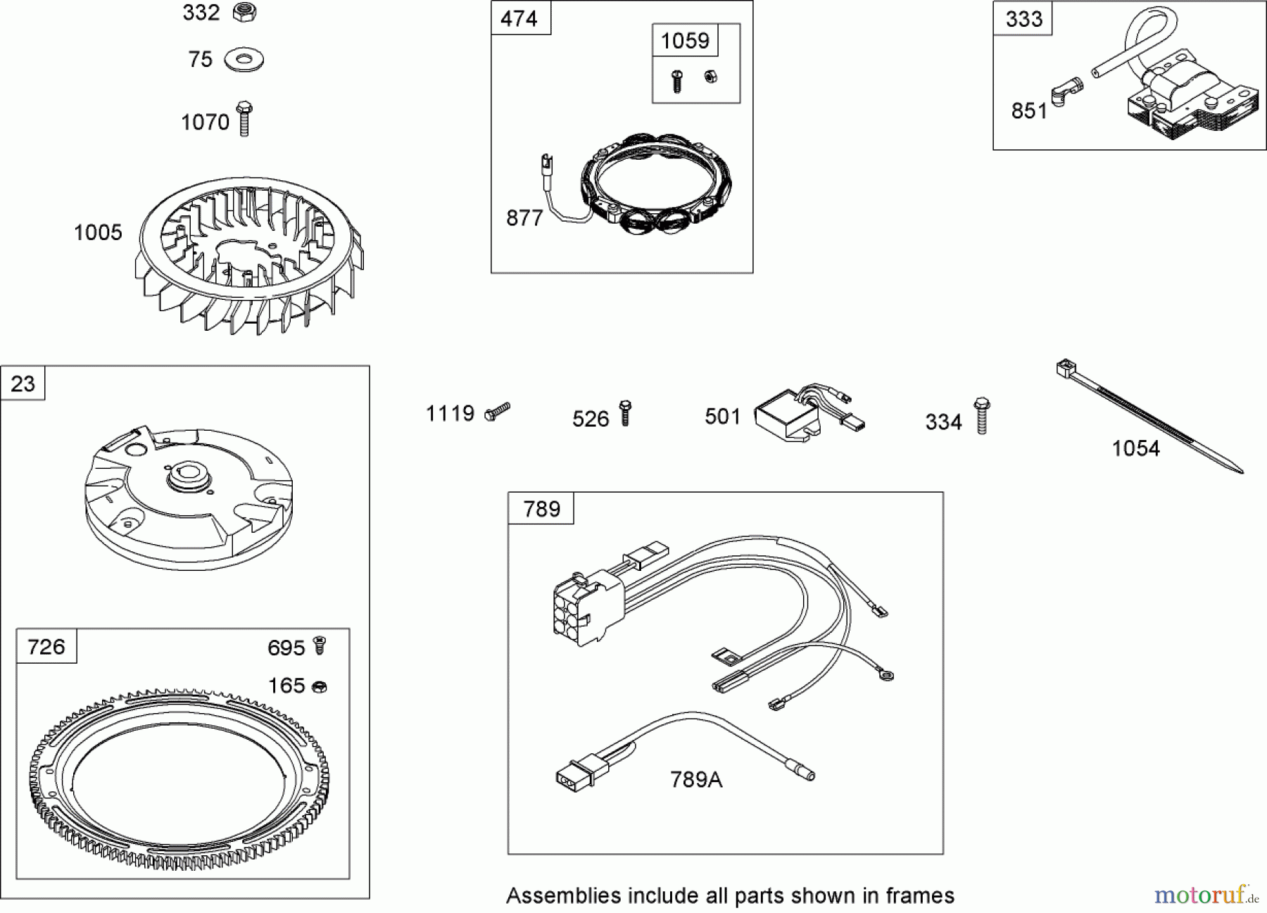 Toro Neu Mowers, Lawn & Garden Tractor Seite 1 74592 (DH 220) - Toro DH 220 Lawn Tractor, 2008 (280000529-280999999) FLYWHEEL ASSEMBLY BRIGGS AND STRATTON 441677-0136-E1