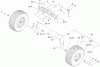 Toro 74592 (DH 220) - DH 220 Lawn Tractor, 2008 (280000529-280999999) Ersatzteile FRONT AXLE ASSEMBLY