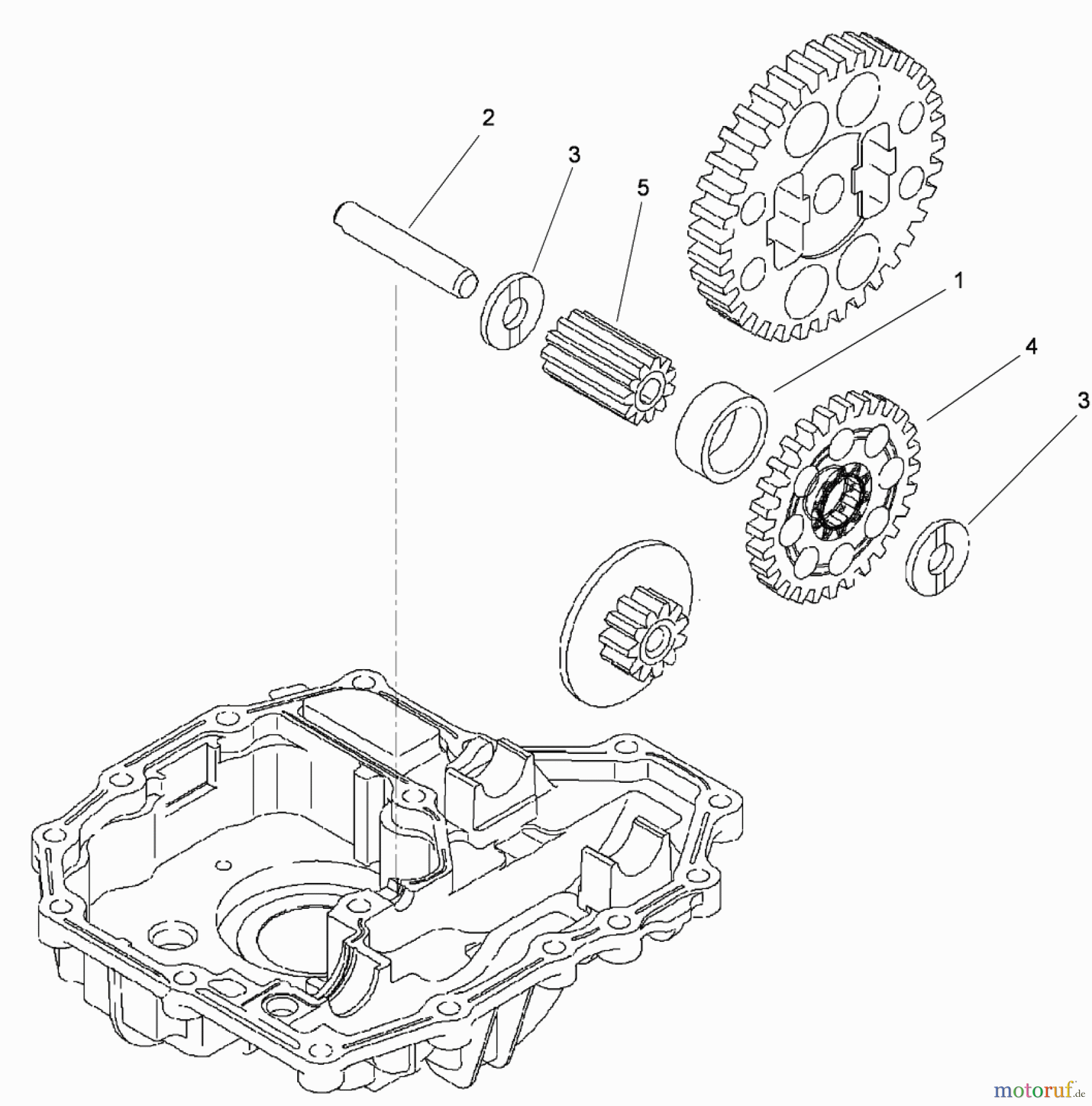 Toro Neu Mowers, Lawn & Garden Tractor Seite 1 74593 (DH 220) - Toro DH 220 Lawn Tractor, 2009 (290000001-290999999) FINAL PINION ASSEMBLY TRANSMISSION ASSEMBLY NO. 114-3155