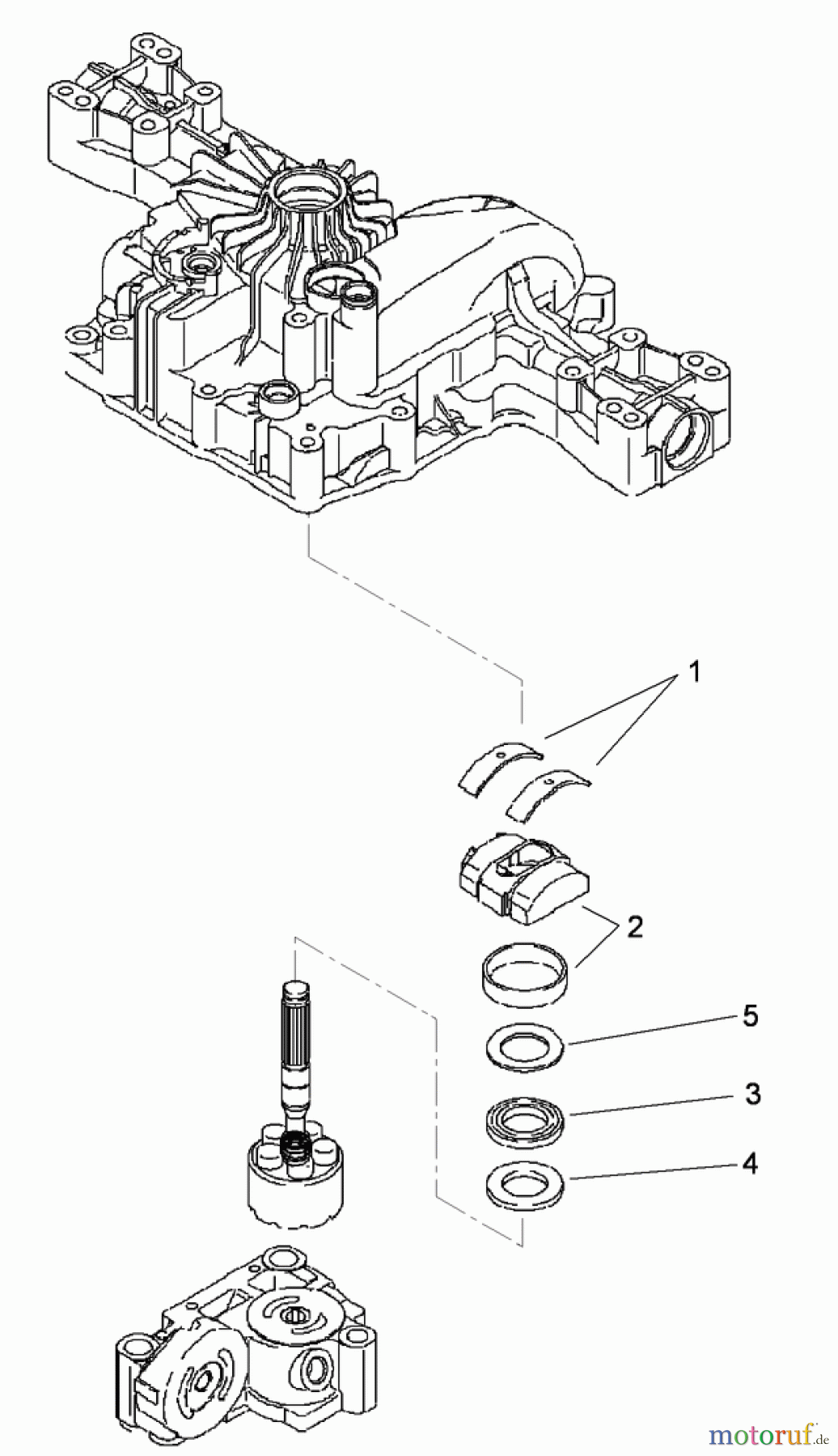 Toro Neu Mowers, Lawn & Garden Tractor Seite 1 74593 (DH 220) - Toro DH 220 Lawn Tractor, 2009 (290000001-290999999) RANGE SHIFT ASSEMBLY TRANSMISSION ASSEMBLY NO. 114-3155