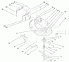 Toro 77102 (16-38G) - 16-38G Lawn Tractor, 2000 (200000001-200999999) Ersatzteile 38" DECK COMPONENTS ASSEMBLY