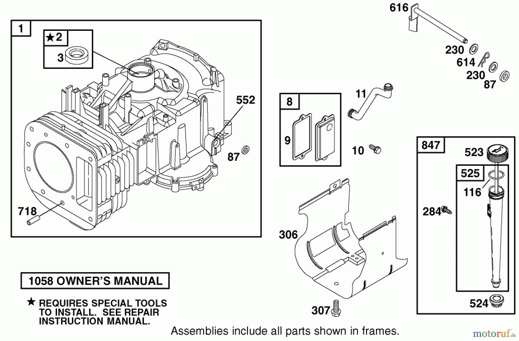 Toro Neu Mowers, Lawn & Garden Tractor Seite 1 77102 (16-38G) - Toro 16-38G Lawn Tractor, 2000 (200000001-200999999) ENGINE BRIGGS & STRATTON MODEL 28Q777-0690-E1 #1