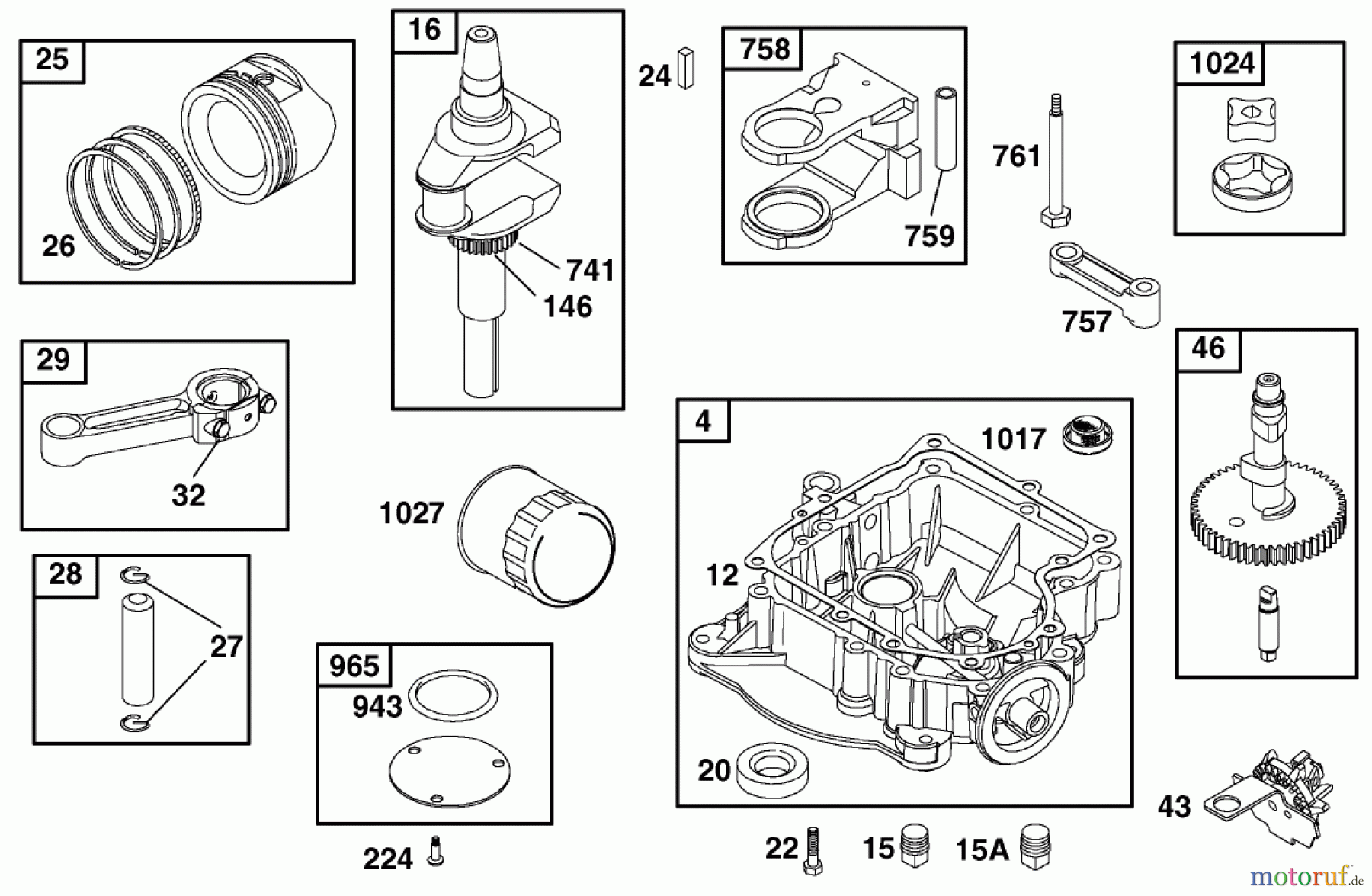 Toro Neu Mowers, Lawn & Garden Tractor Seite 1 77102 (16-38G) - Toro 16-38G Lawn Tractor, 2000 (200000001-200999999) ENGINE BRIGGS & STRATTON MODEL 28Q777-0690-E1 #3