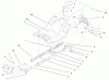 Toro 77102 (16-38G) - 16-38G Lawn Tractor, 2000 (200000001-200999999) Ersatzteile FRAME & BODY ASSEMBLY