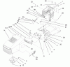 Toro 77102 (16-38G) - 16-38G Lawn Tractor, 2000 (200000001-200999999) Ersatzteile HOOD & TOWER ASSEMBLY