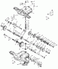 Toro 77102 (16-38G) - 16-38G Lawn Tractor, 2000 (200000001-200999999) Ersatzteile PEERLESS TRANSAXLE MODEL MST 205-509