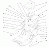 Toro 77102 (16-38G) - 16-38G Lawn Tractor, 2000 (200000001-200999999) Ersatzteile REAR BODY & SEAT ASSEMBLY