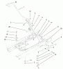 Toro 77102 (16-38G) - 16-38G Lawn Tractor, 2000 (200000001-200999999) Ersatzteile SHIFTING COMPONENTS ASSEMBLY
