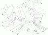 Toro 77102 (16-38G) - 16-38G Lawn Tractor, 2000 (200000001-200999999) Ersatzteile STEERING COMPONENTS ASSEMBLY