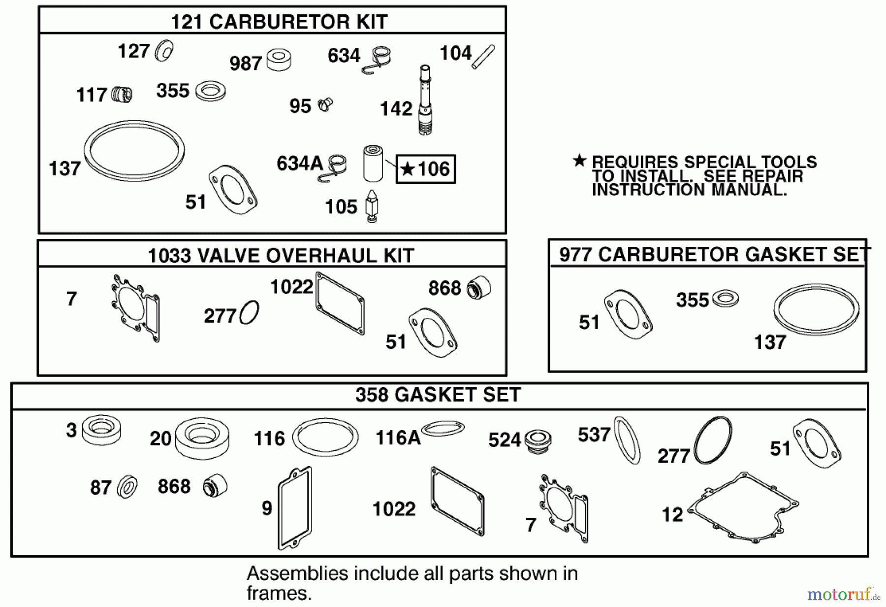 Toro Neu Mowers, Lawn & Garden Tractor Seite 1 77106 (17-44H) - Toro 17-44H Lawn Tractor, 2000 (200000001-200999999) ENGINE BRIGGS & STRATTON MODEL 312777-0128-E1 #10