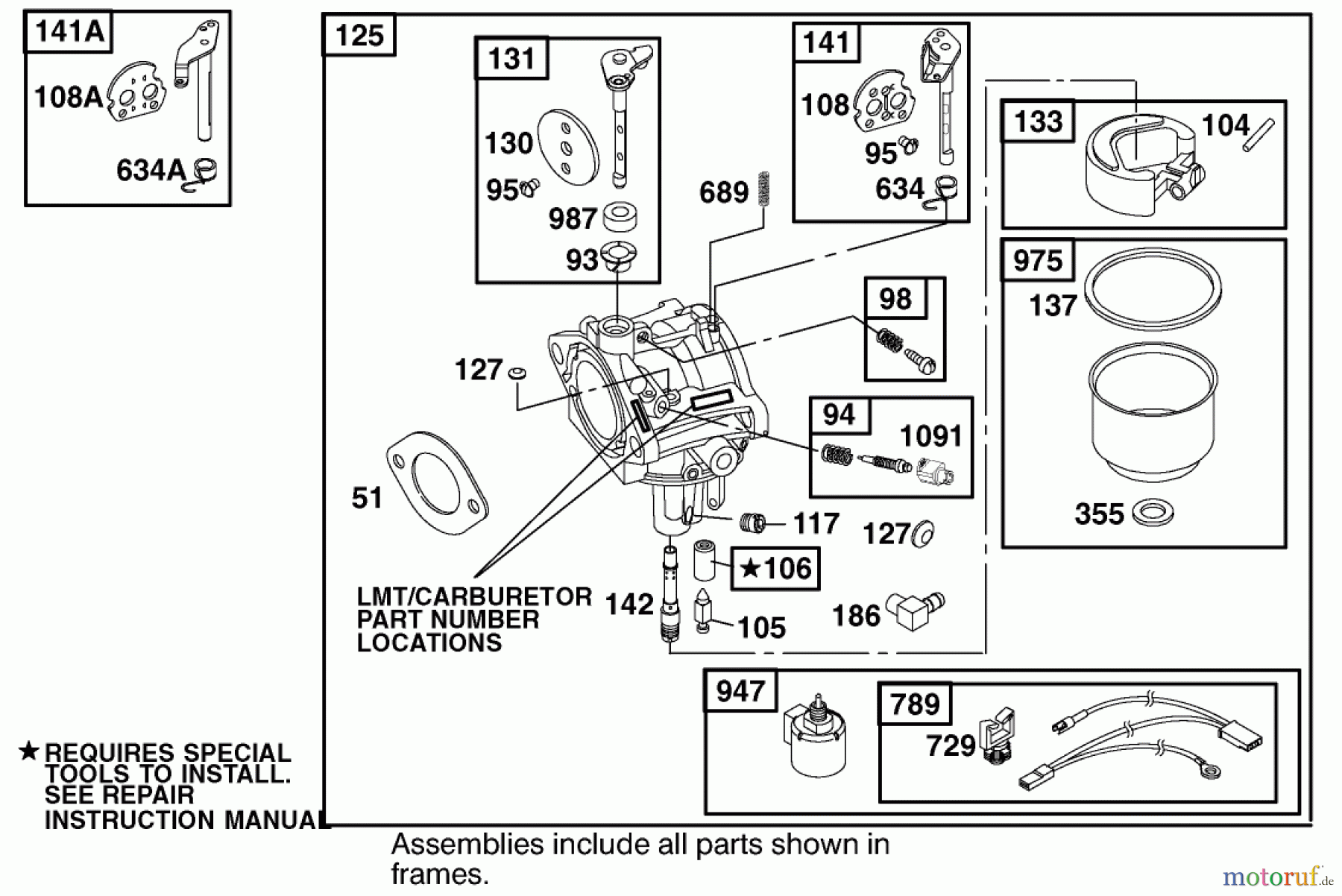 Toro Neu Mowers, Lawn & Garden Tractor Seite 1 77106 (17-44H) - Toro 17-44H Lawn Tractor, 2000 (200000001-200999999) ENGINE BRIGGS & STRATTON MODEL 312777-0128-E1 #4