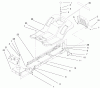 Toro 77106 (17-44H) - 17-44H Lawn Tractor, 2000 (200000001-200999999) Ersatzteile FRAME & BODY ASSEMBLY