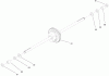Toro 77106 (17-44H) - 17-44H Lawn Tractor, 2000 (200000001-200999999) Ersatzteile HYDRO TRANSAXLE ASSEMBLY #3