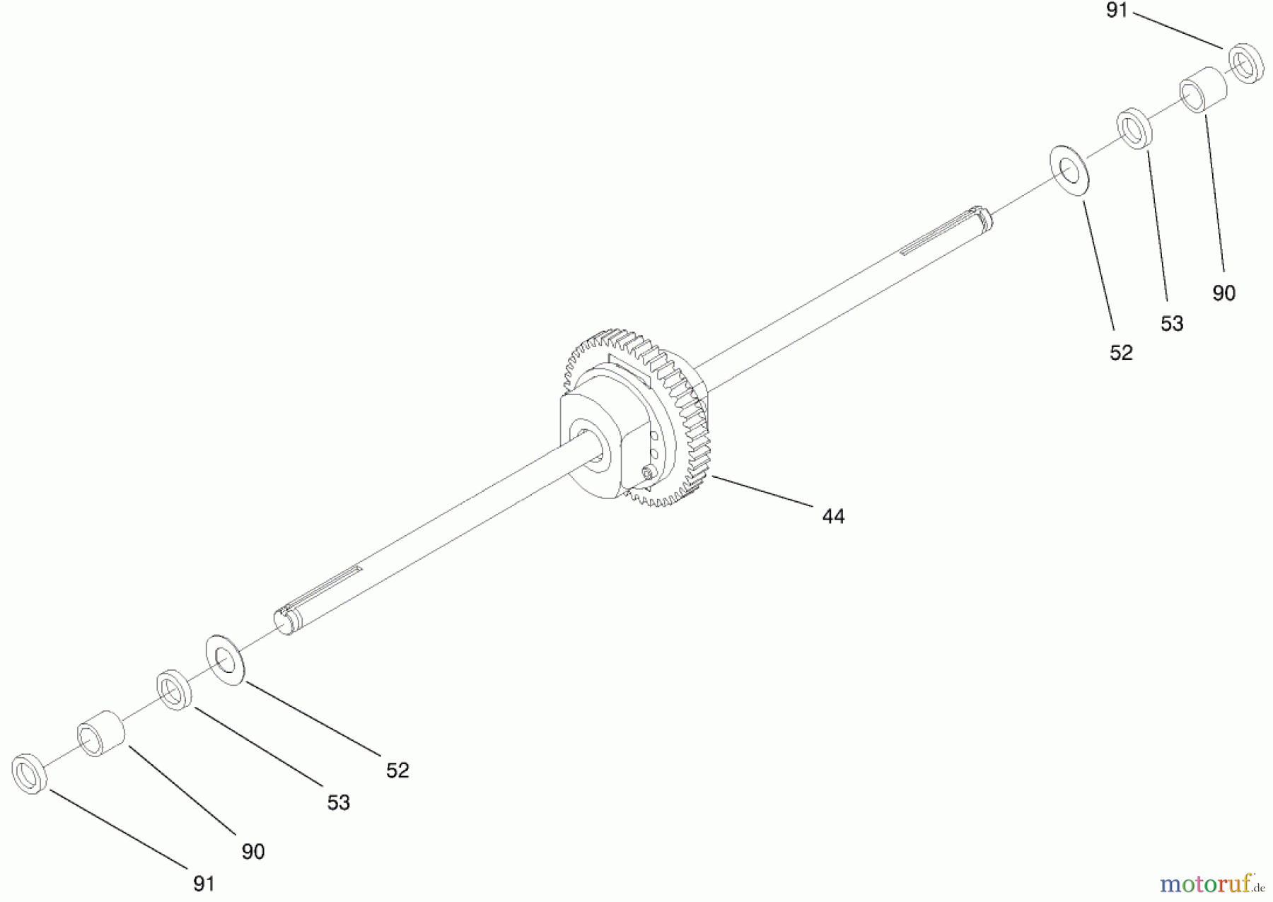 Toro Neu Mowers, Lawn & Garden Tractor Seite 1 77106 (17-44H) - Toro 17-44H Lawn Tractor, 2000 (200000001-200999999) HYDRO TRANSAXLE ASSEMBLY #3