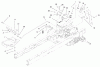 Toro 77106 (17-44H) - 17-44H Lawn Tractor, 2000 (200000001-200999999) Ersatzteile HYDRO TRANSAXLE CONTROLS ASSEMBLY