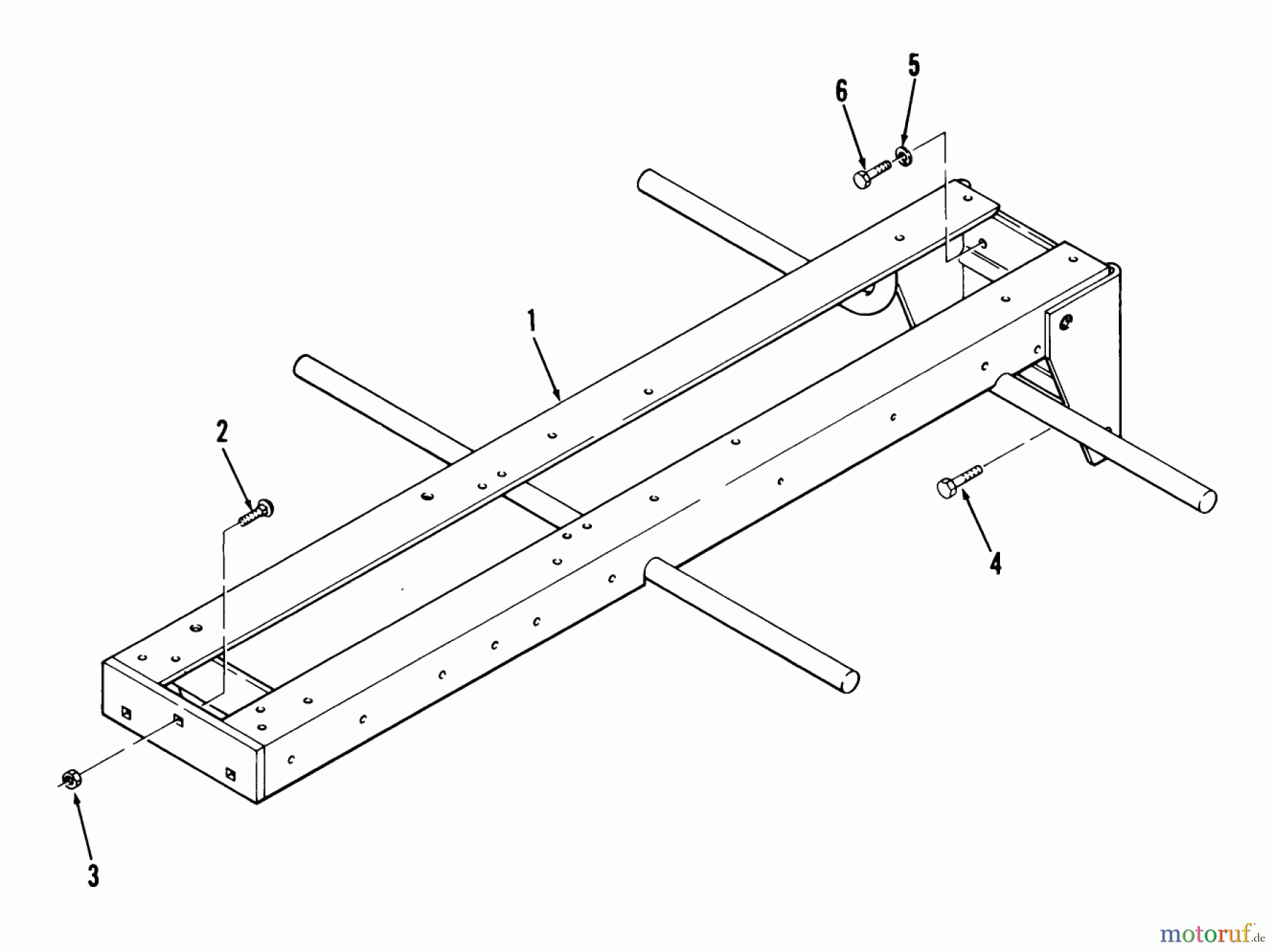  Toro Neu Mowers, Lawn & Garden Tractor Seite 1 81-10K801 (C-101) - Toro C-101 8-Speed Tractor, 1978 FRAME