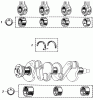 Toro 91-20RG01 (D-250) - D-250 10-Speed Tractor, 1980 Ersatzteile BEARINGS