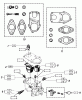 Toro 91-20RG01 (D-250) - D-250 10-Speed Tractor, 1980 Ersatzteile CARBURETOR-SPARE PARTS