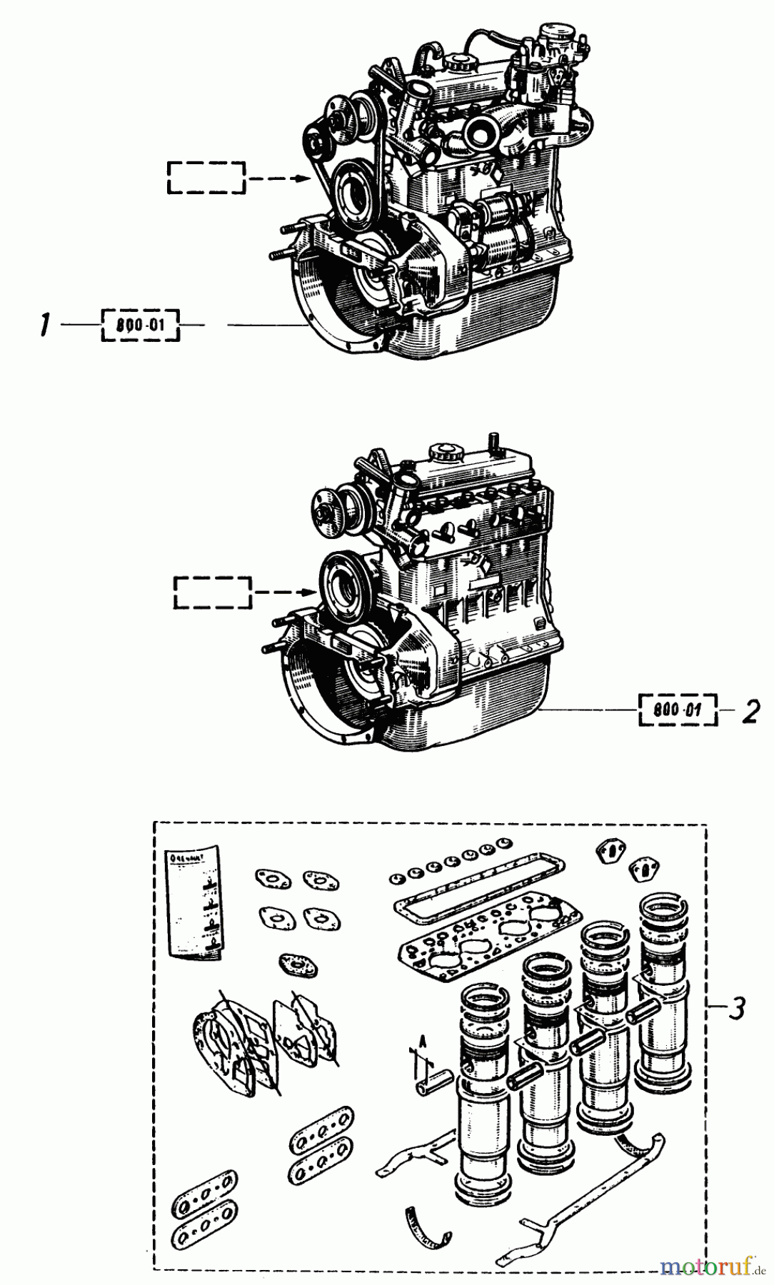  Toro Neu Mowers, Lawn & Garden Tractor Seite 2 91-20RG01 (D-250) - Toro D-250 10-Speed Tractor, 1981 ENGINE AND PISTONS