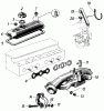 Toro 91-20RG01 (D-250) - D-250 10-Speed Tractor, 1980 Ersatzteile VALVE COVER AND INTAKE/EXHAUST MANIFOLD