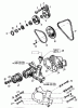 Toro 91-20RG01 (D-250) - D-250 10-Speed Tractor, 1980 Ersatzteile WATER PUMP AND IDLER PULLEY