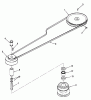 Toro 82-08BP01 (B-81) - B-81 4-Speed Tractor, 1978 Ersatzteile DRIVE BELT AND PULLEYS