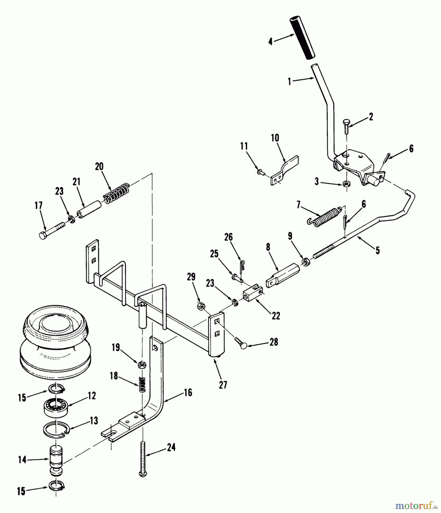 Toro Neu Mowers, Lawn & Garden Tractor Seite 2 92-11BP01 (B-111) - Toro B-111 4-Speed Tractor, 1979 PTO CLUTCH