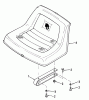 Toro 82-08BP01 (B-81) - B-81 4-Speed Tractor, 1978 Ersatzteile SEAT AND SUSPENSION