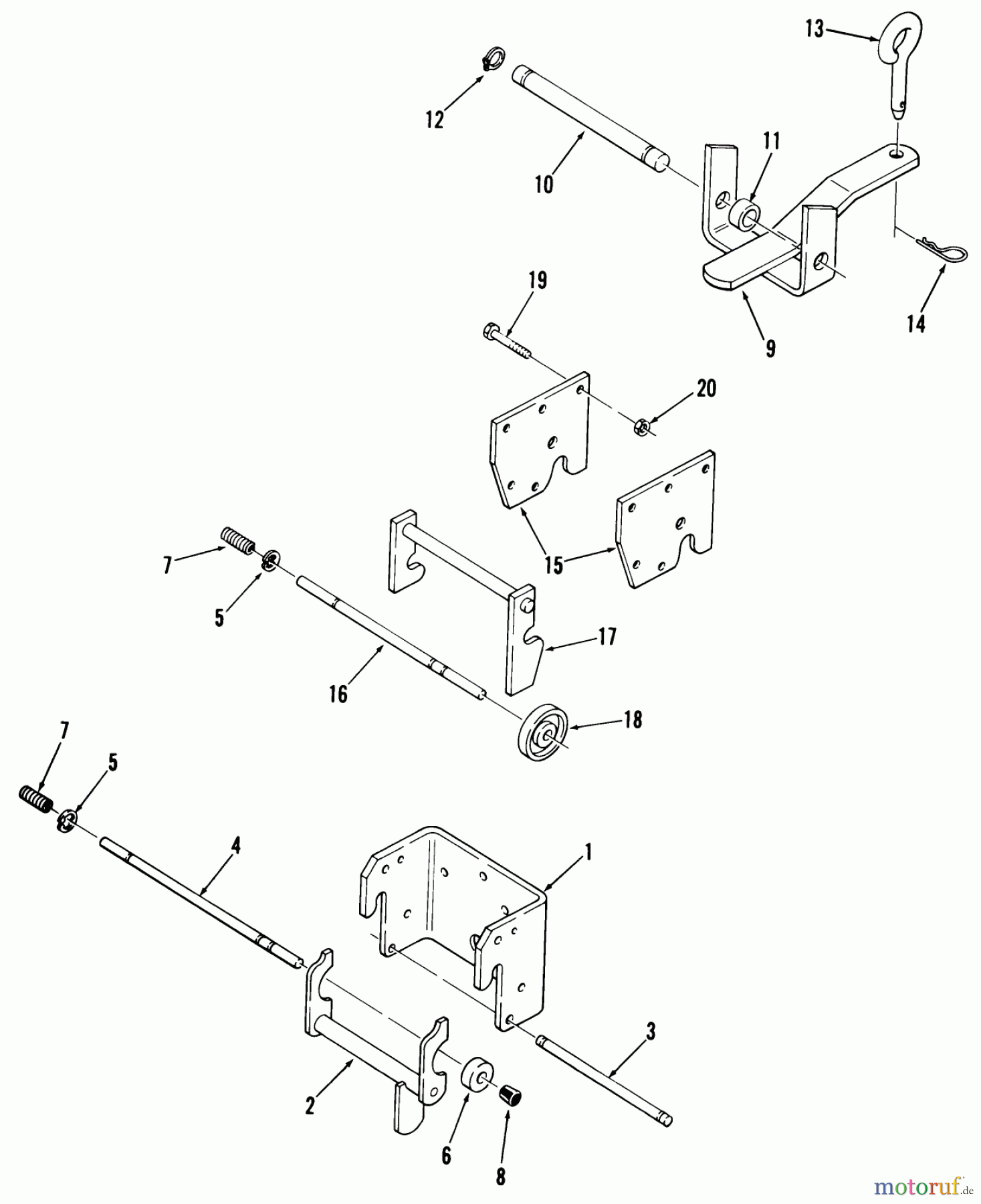  Toro Neu Mowers, Lawn & Garden Tractor Seite 2 91-12K802 (C-121) - Toro C-121 8-Speed Tractor, 1979 HITCHES