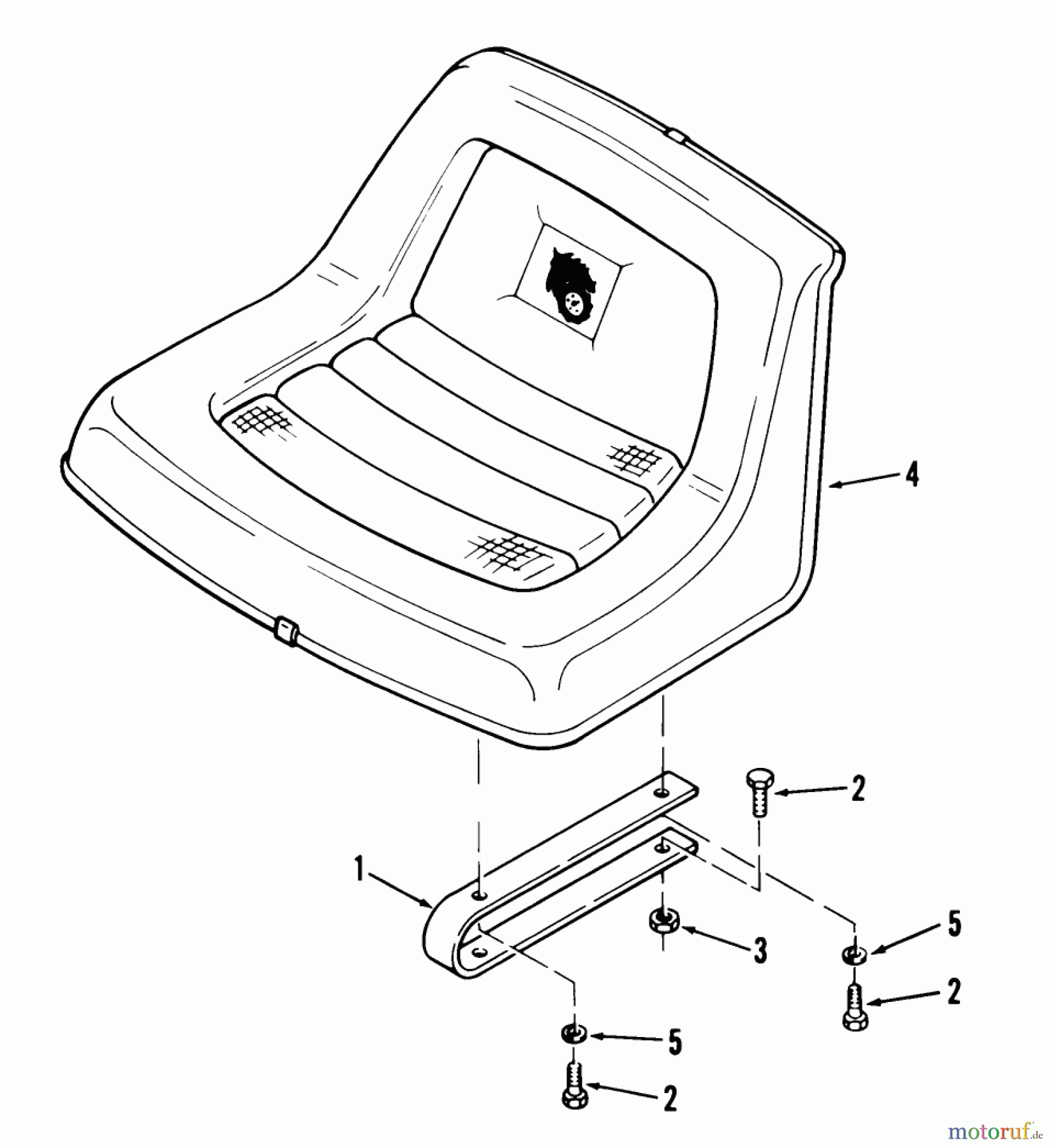 Toro Neu Mowers, Lawn & Garden Tractor Seite 2 92-08BF01 (B-81) - Toro B-81 6-Speed Tractor, 1979 SEAT AND SUSPENSION